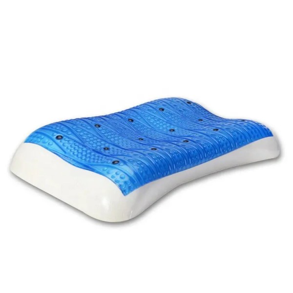 Luxury hotel bed magnet memory foam pillow with cooling gel