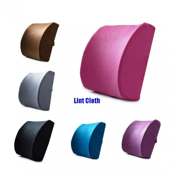 Cooling Gel Memory Foam Visco Slow Rebound Sponge Foam Cushion Cover Back Support Lumbar Pillow